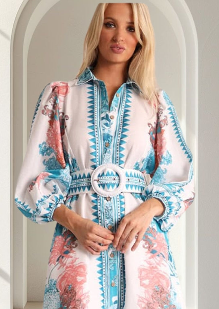 Adriana Long Dress | Sky