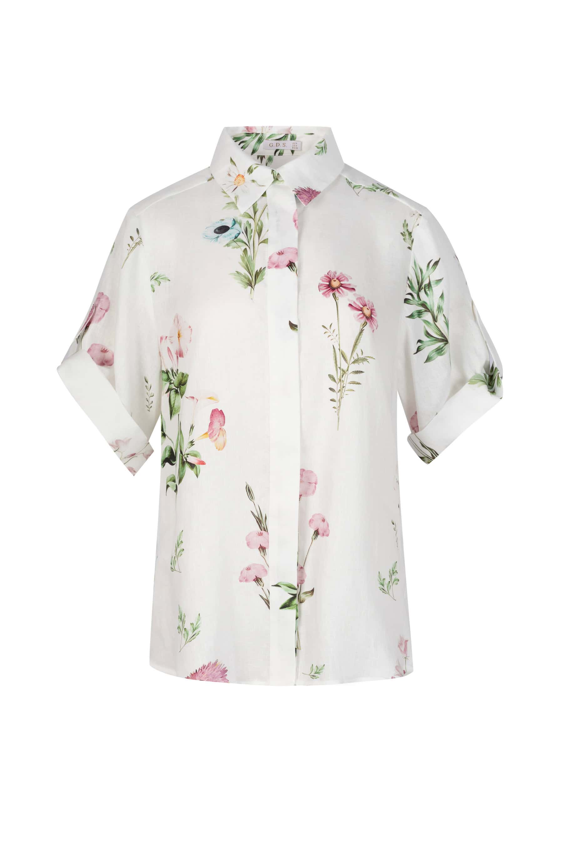 GDS Missika Printed Linen Blouse | Print