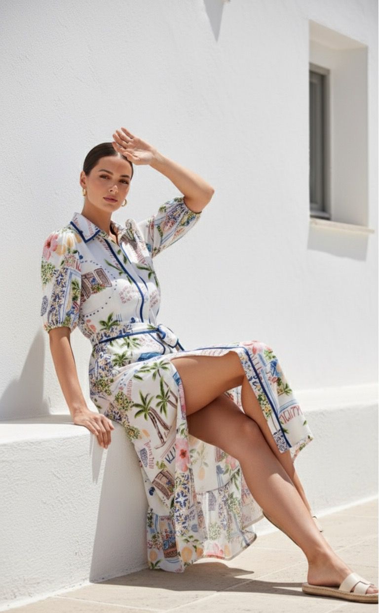 Bella Dress | Italy Print