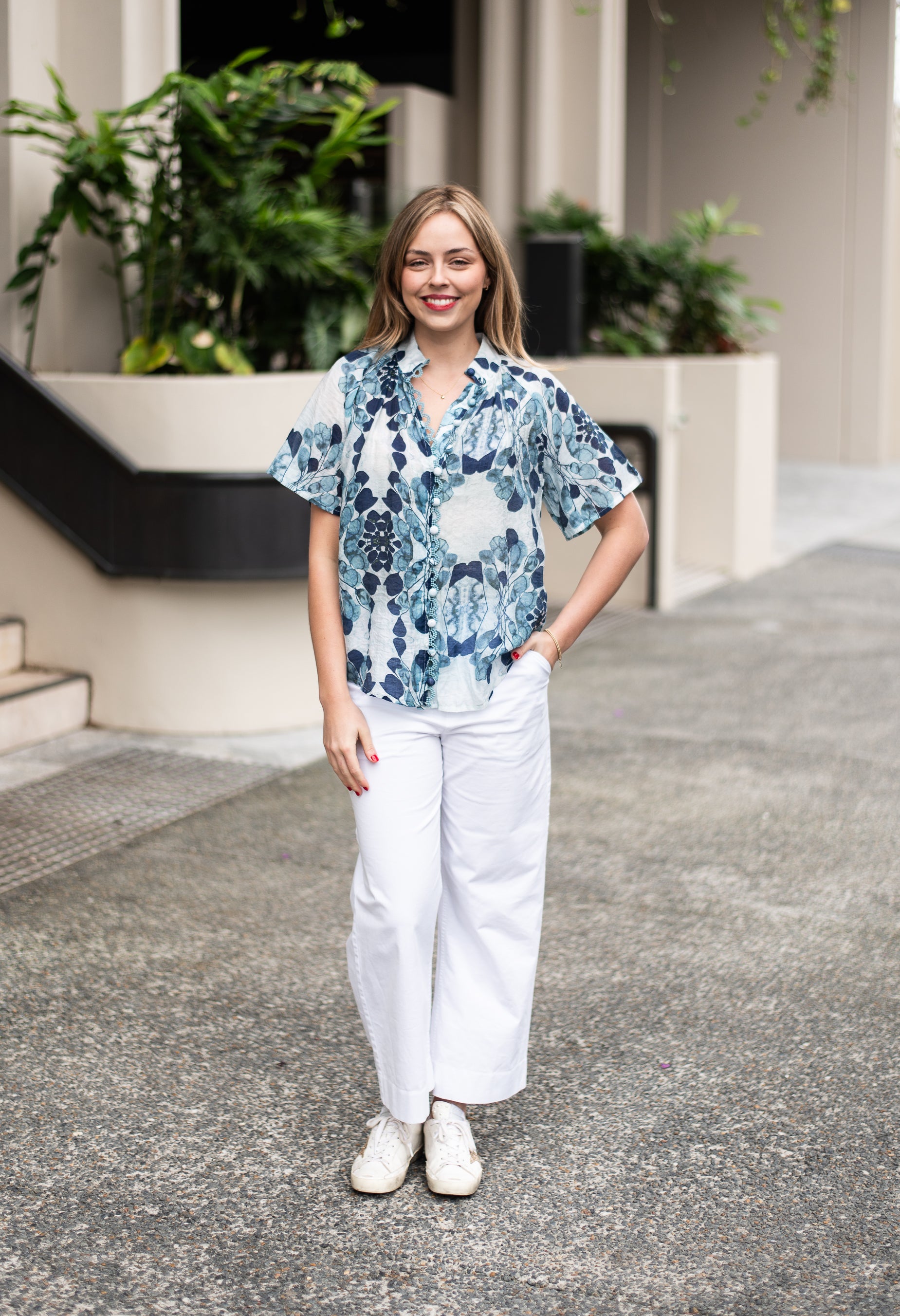 Isabella Blouse | Navy