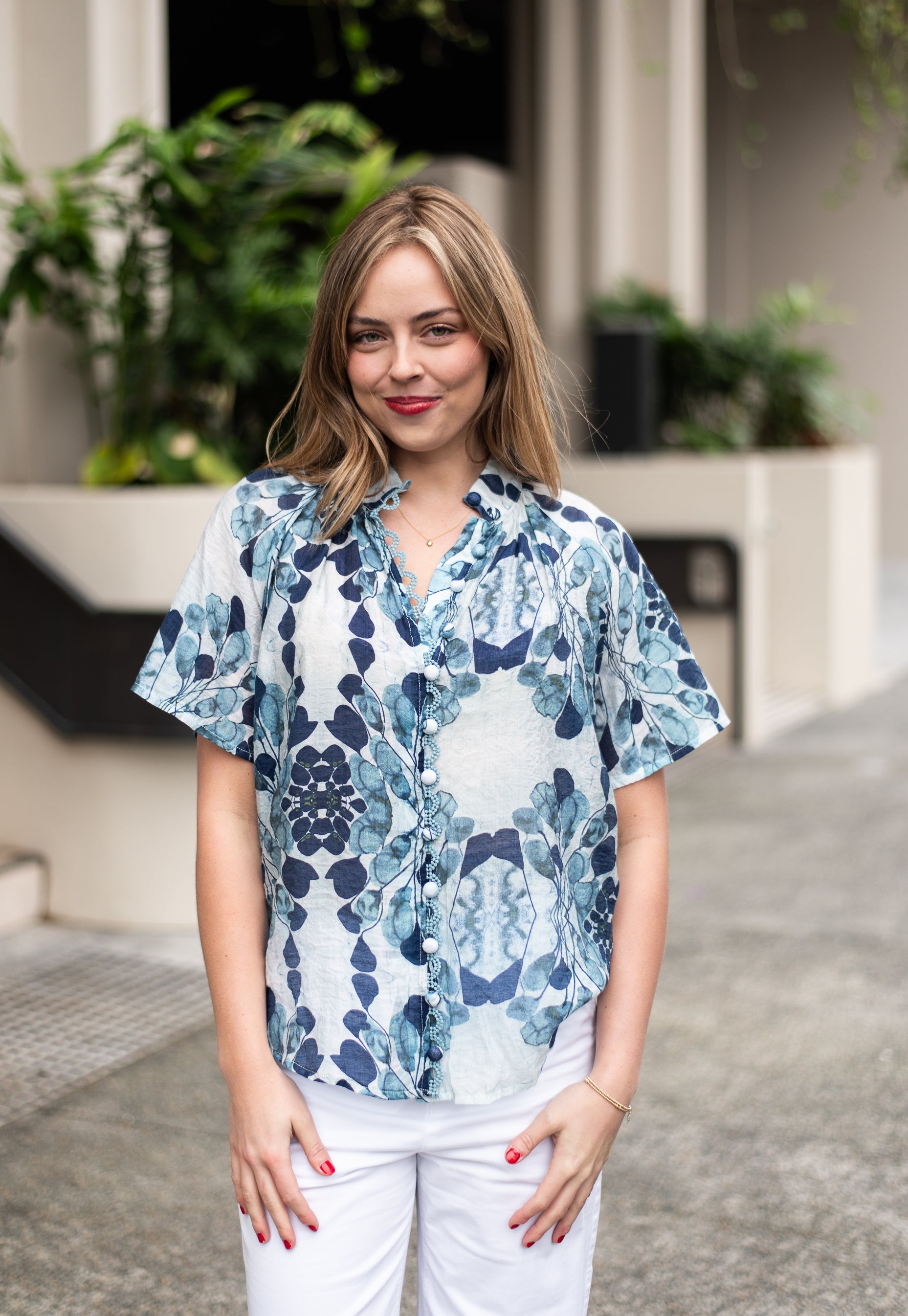 Isabella Blouse | Navy