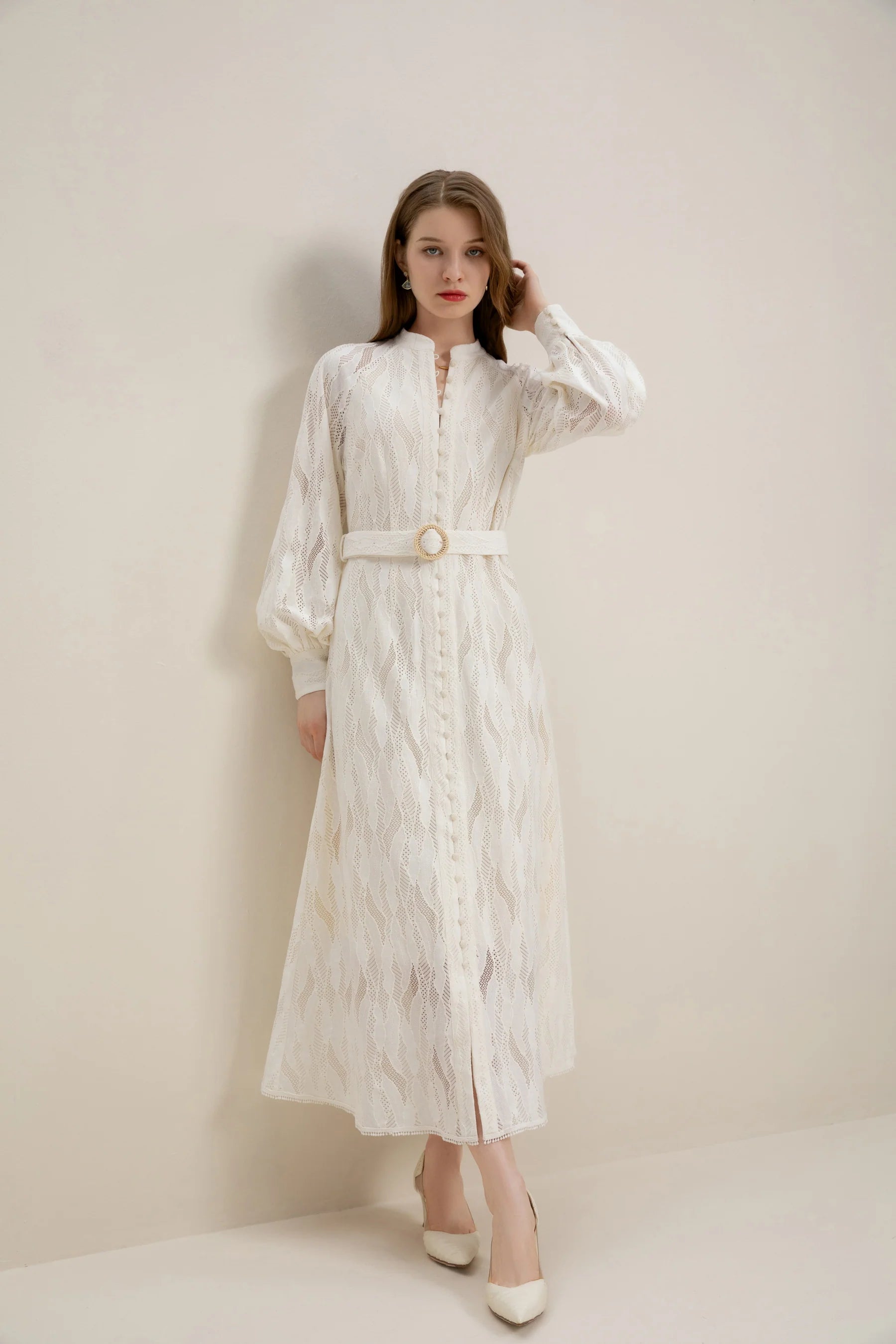GDS Dahlia Dress | Winter White