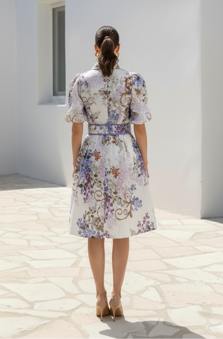 Avalee Short Dress | White Floral