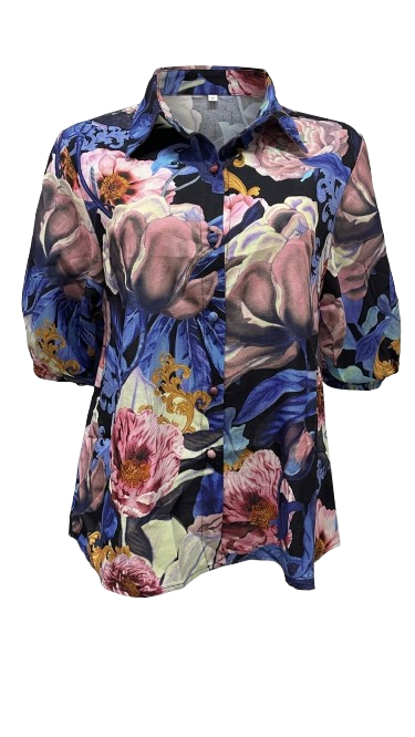 Simone Linen Shirt | Rose