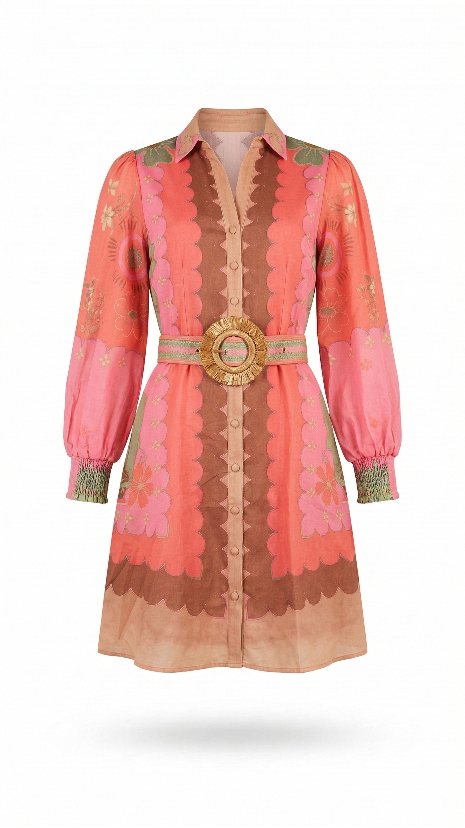 Paloma Linen Short Dress | Watermelon