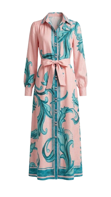 Melody Linen Dress | Pink