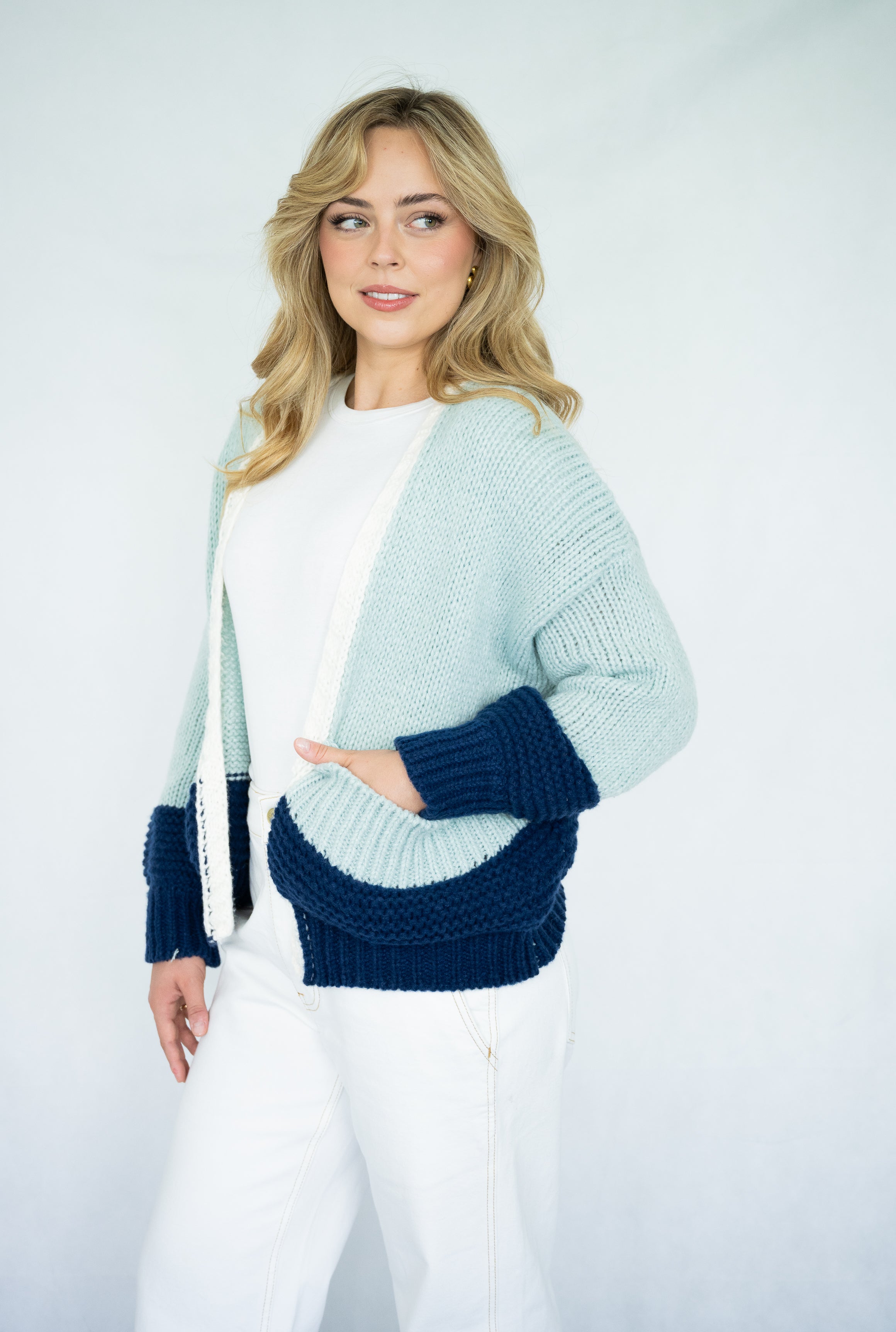 Sage Cardigan | Blue