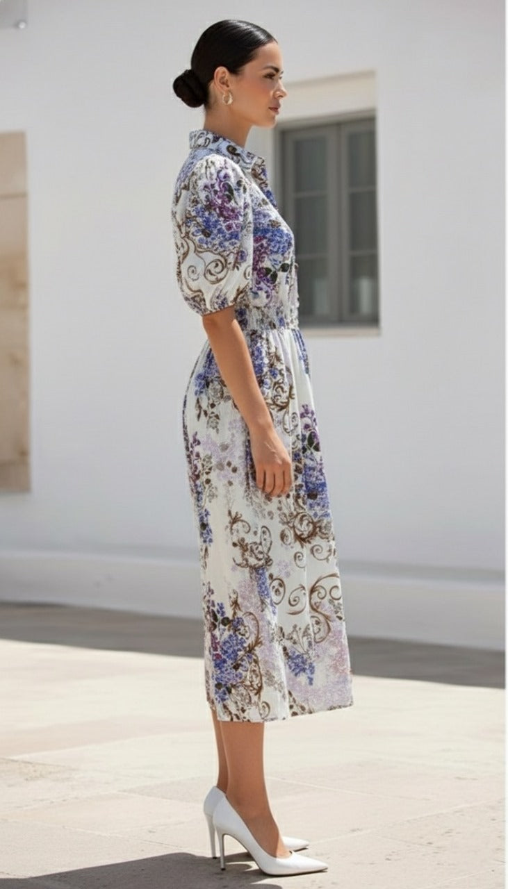 Erin Dress | White Floral