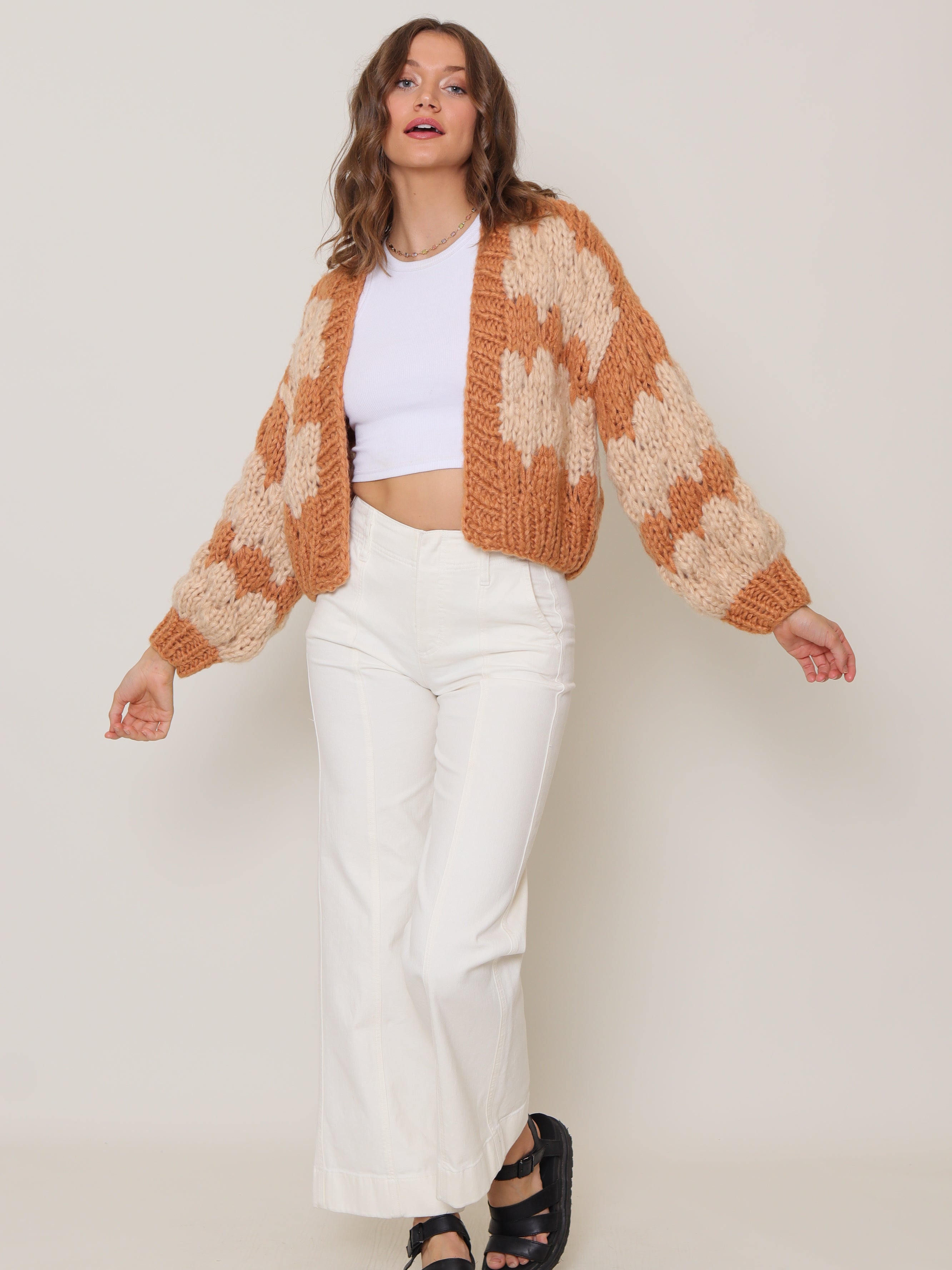 Savanna Handmade Cardi | Neutral CARDIGAN autumn-winter BEIGE KNIT M - L S - M