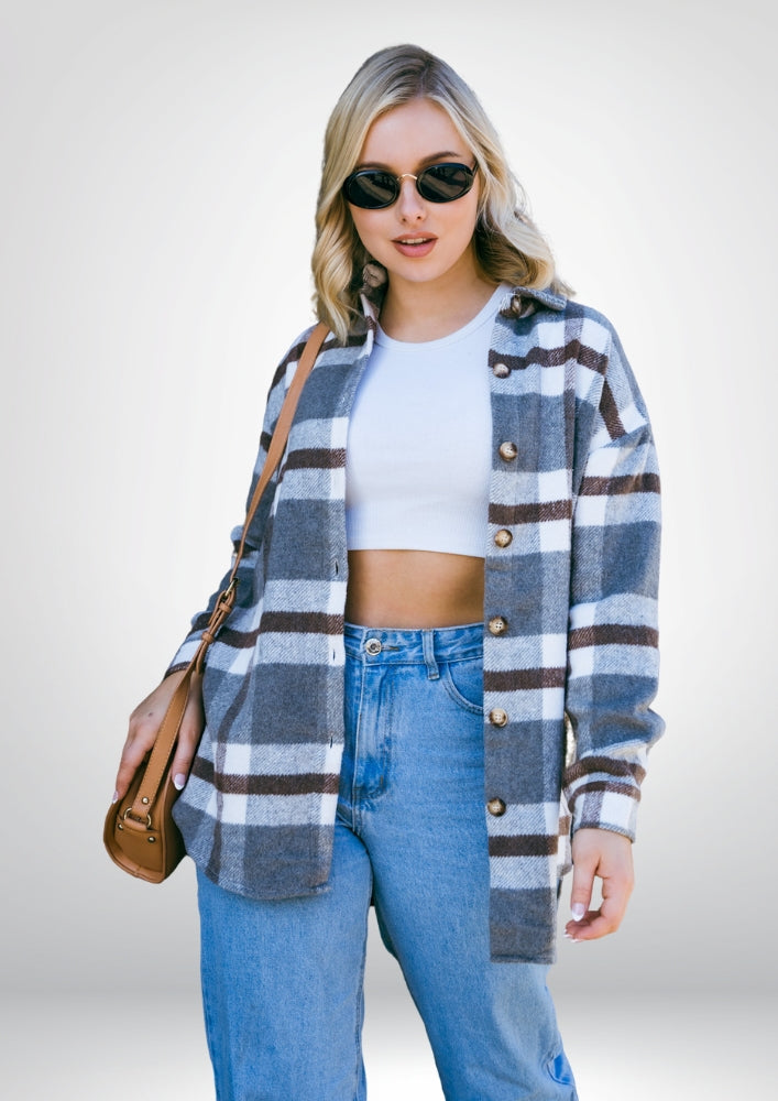 Elliot Shacket |  Brown Check