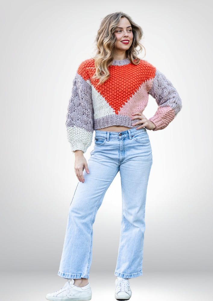 Hyams Handmade Jumper |  Orange