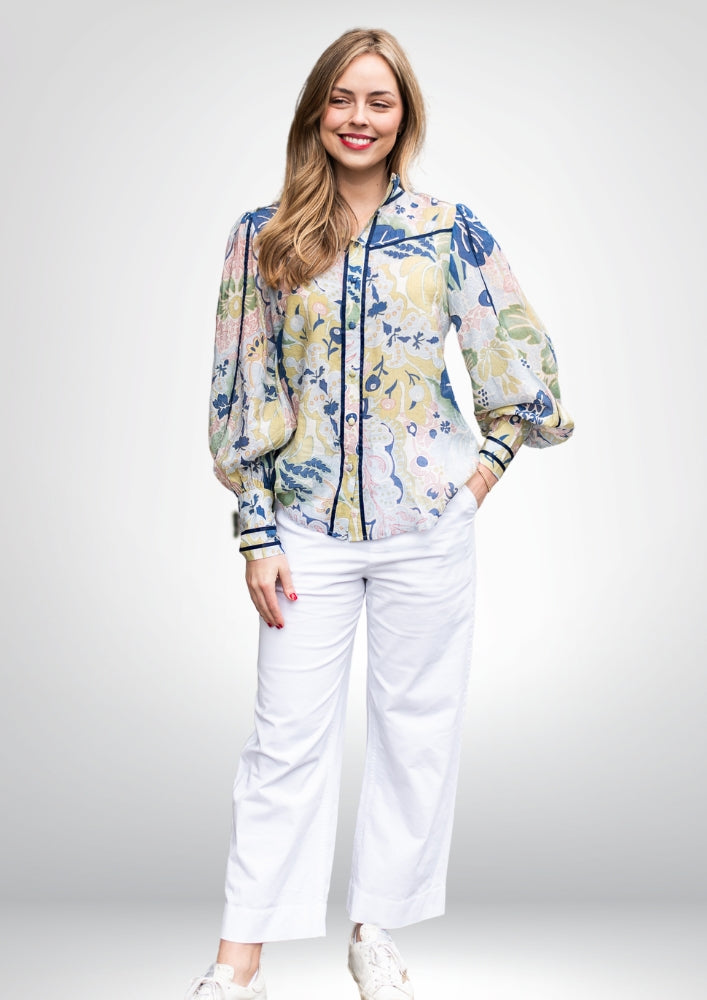 Venice Blouse  | Seagrass