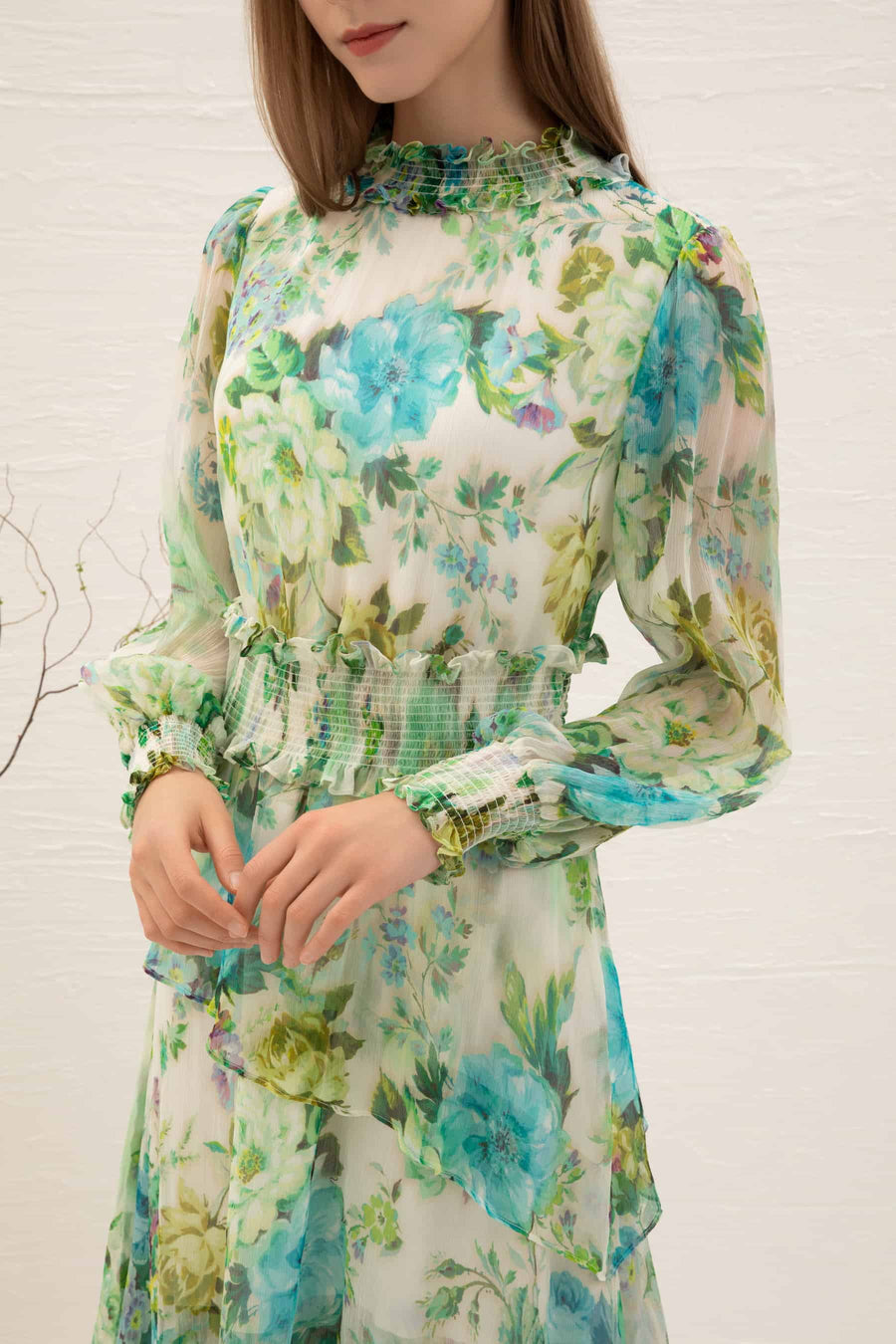 GDS Rosie Silk Dress | Print DRESSES autumn-winter Catch DRESSES GDS HOLIDAY L M PRINT RACES S SALE wedding guest dress XL XS
