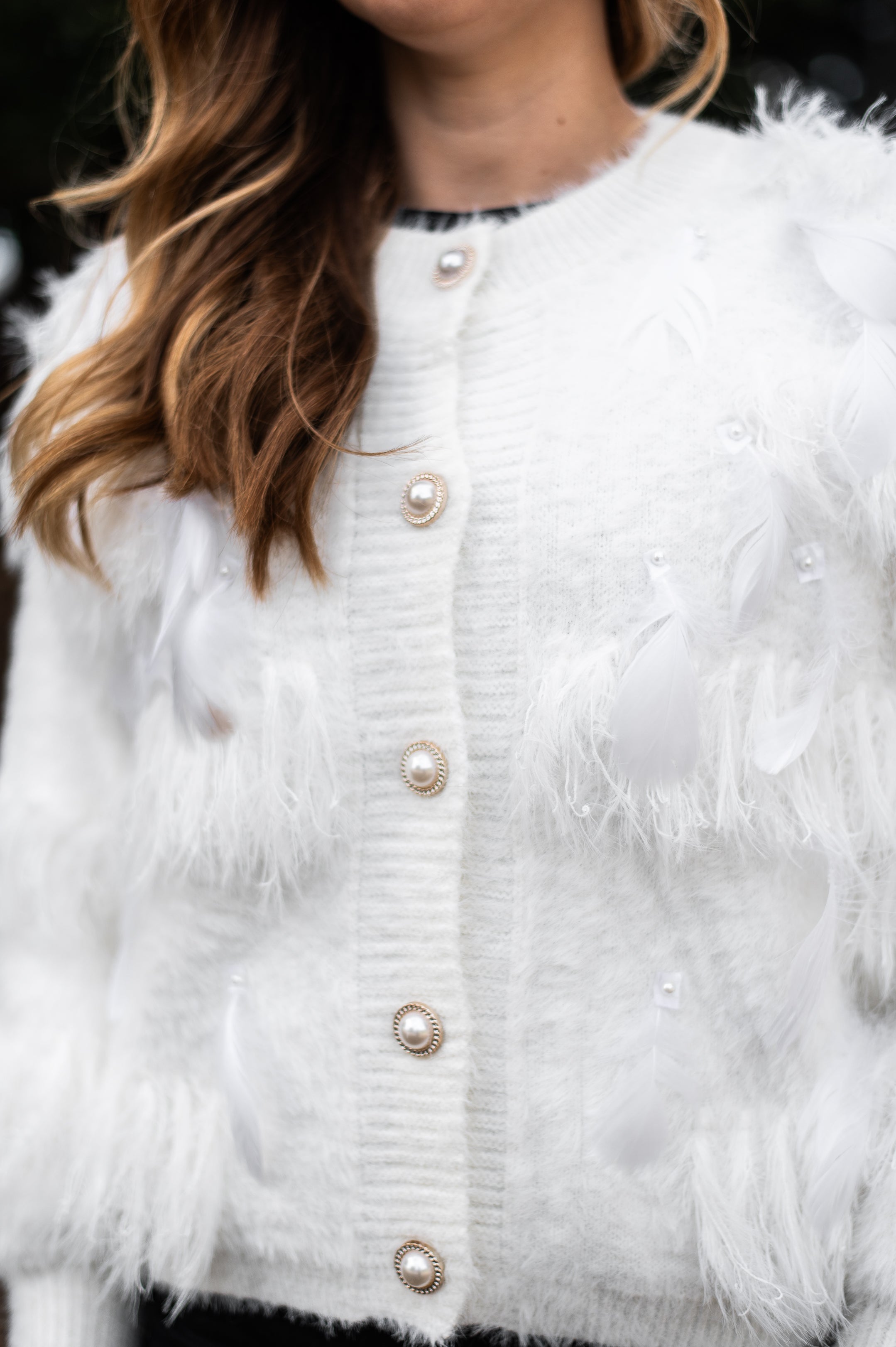 Roxanne Soft Cardi  Snow