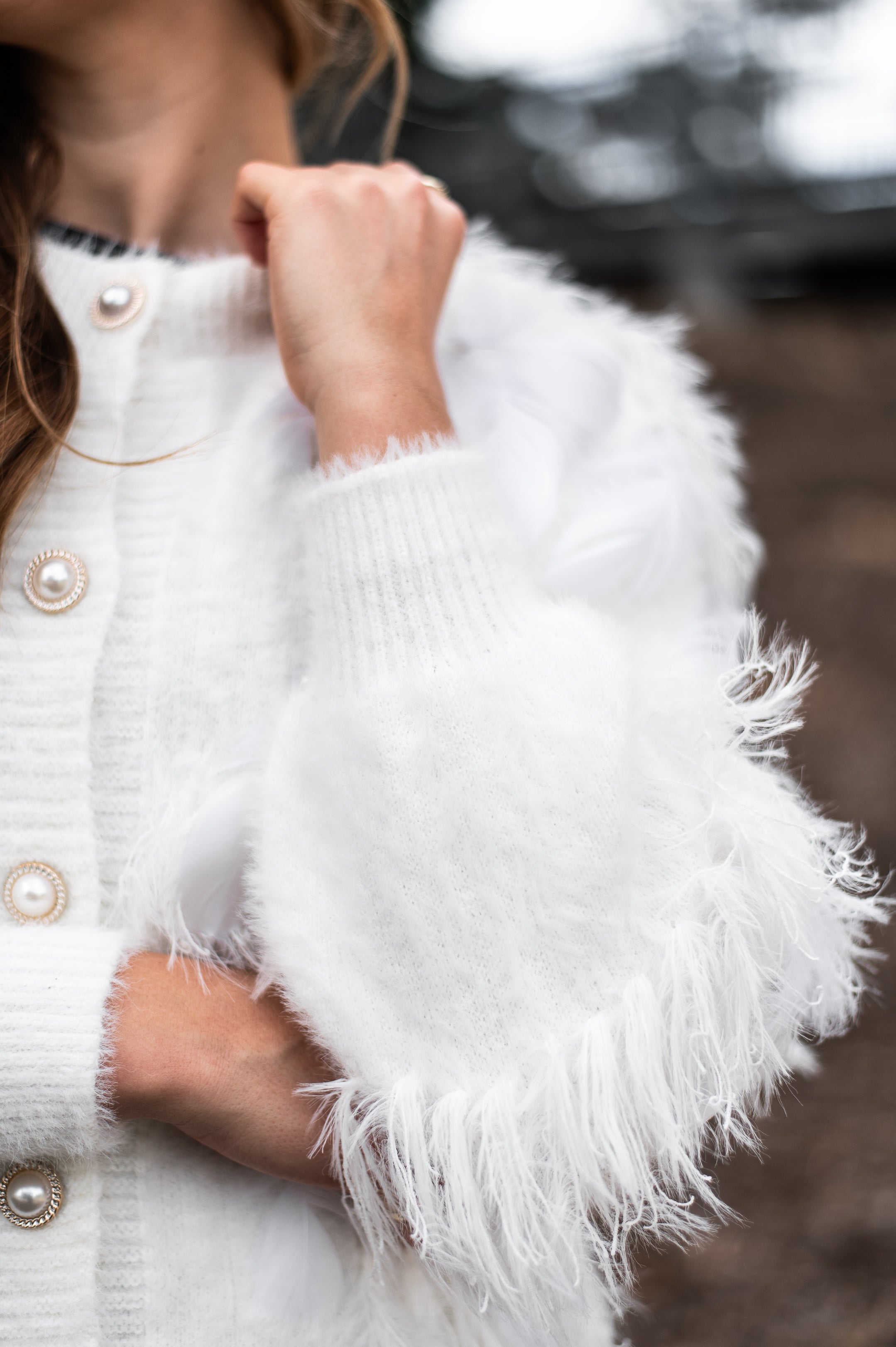 Roxanne Soft Cardi  Snow