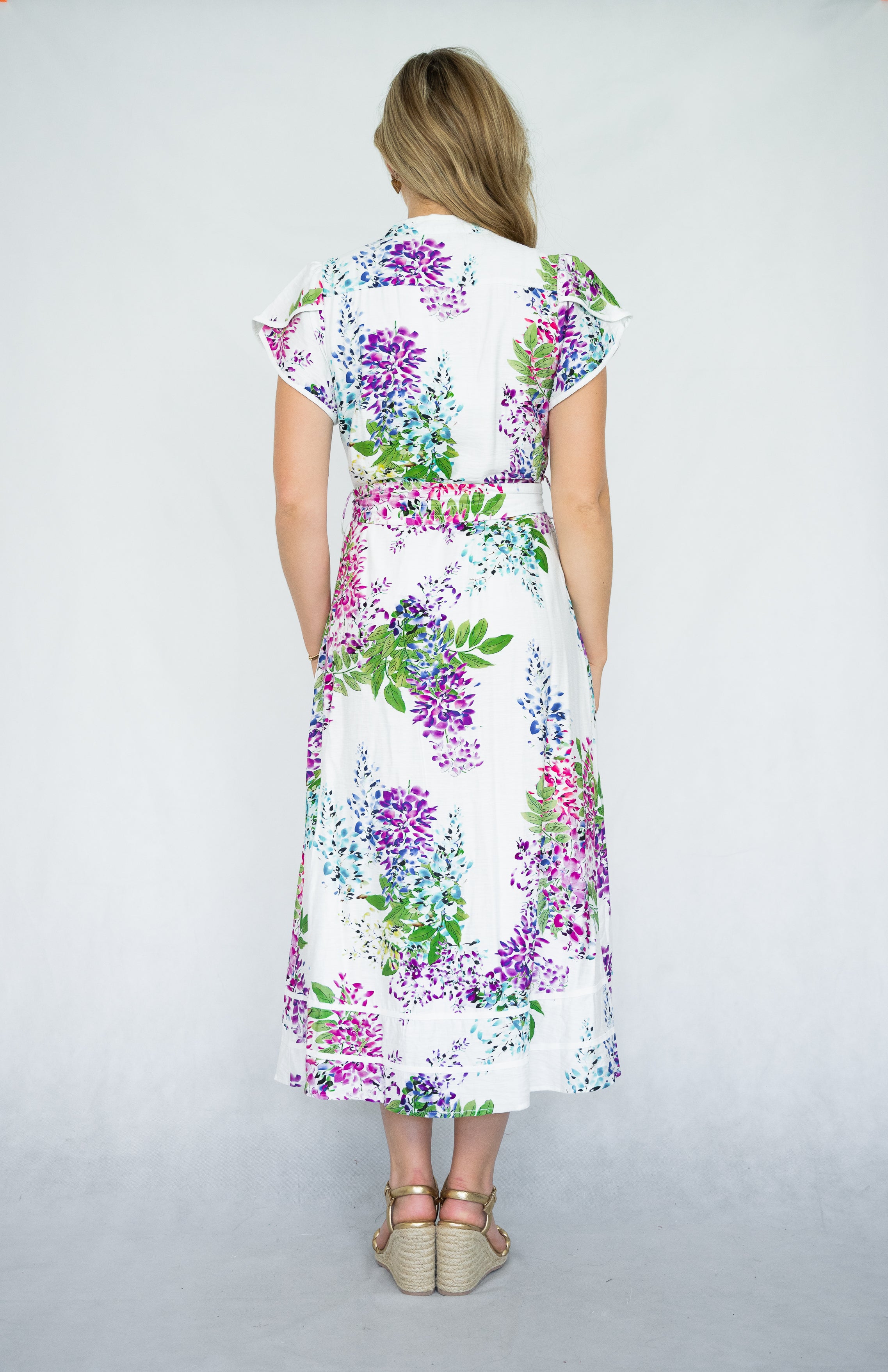 Elsa Dress  | White Floral