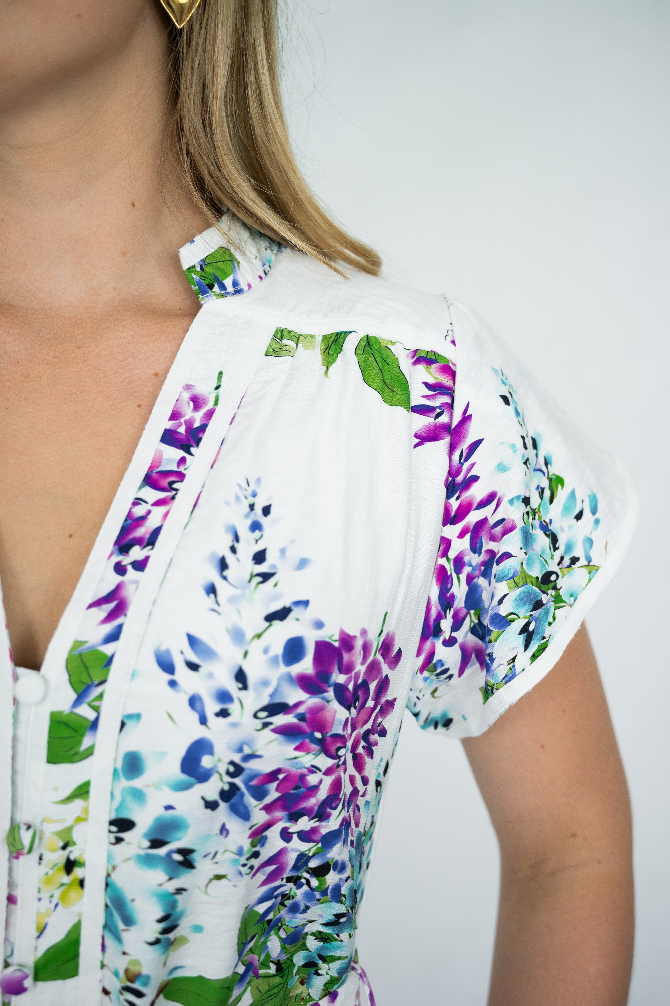 Elsa Dress  | White Floral