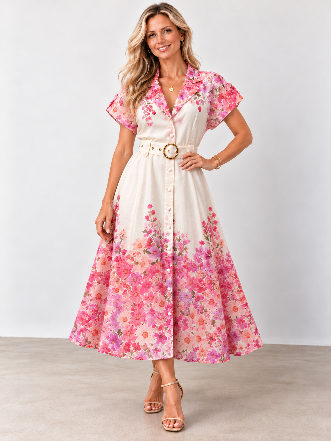 Willow Dress | Pink Floral