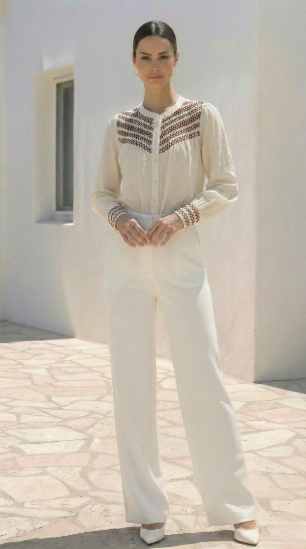 Indie Blouse | Crm-Red