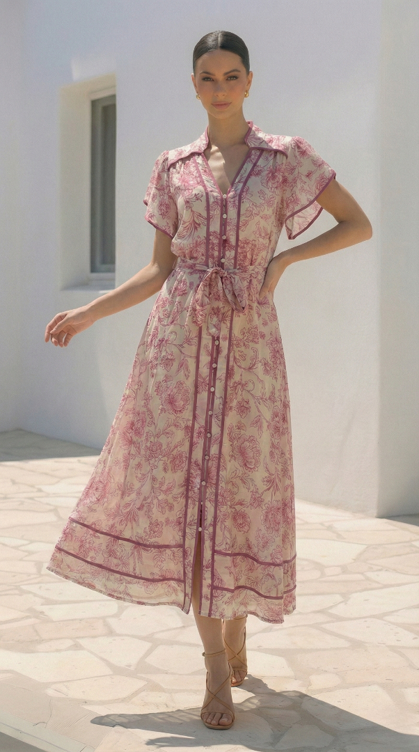 Jules Dress  |  Pink