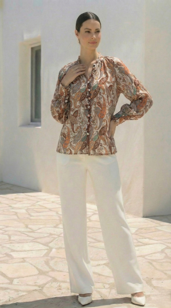 Delray Blouse |  Earth