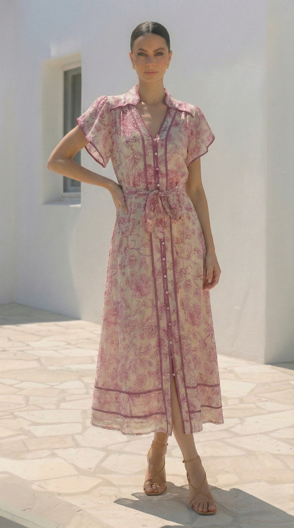 Jules Dress  |  Pink