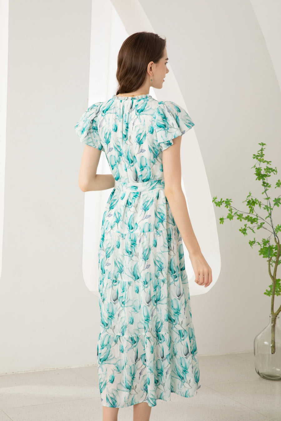 GDS Risette Tencel Long Dress  | Blue Print
