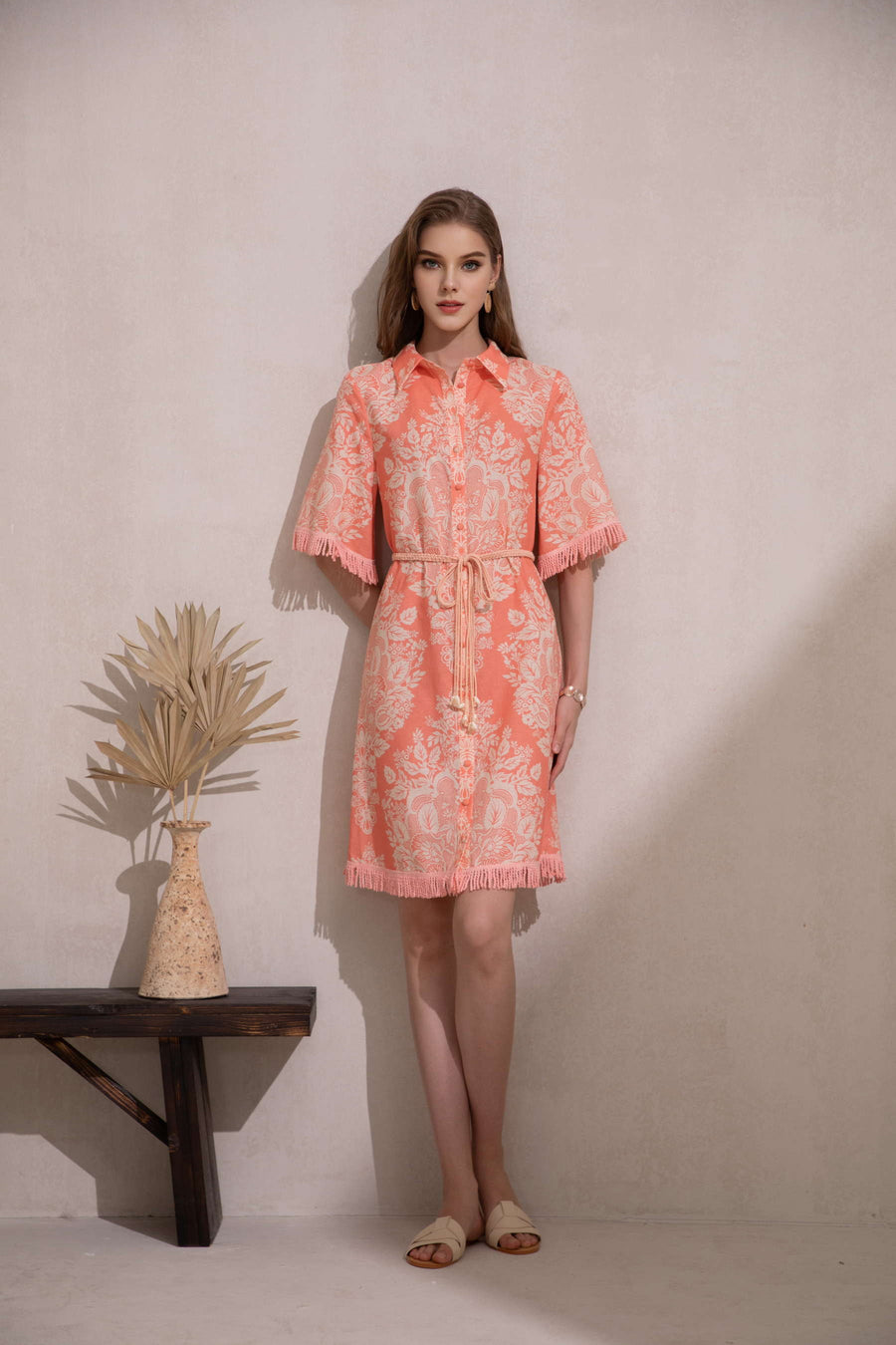 GDS Bettina Dress  | Coral
