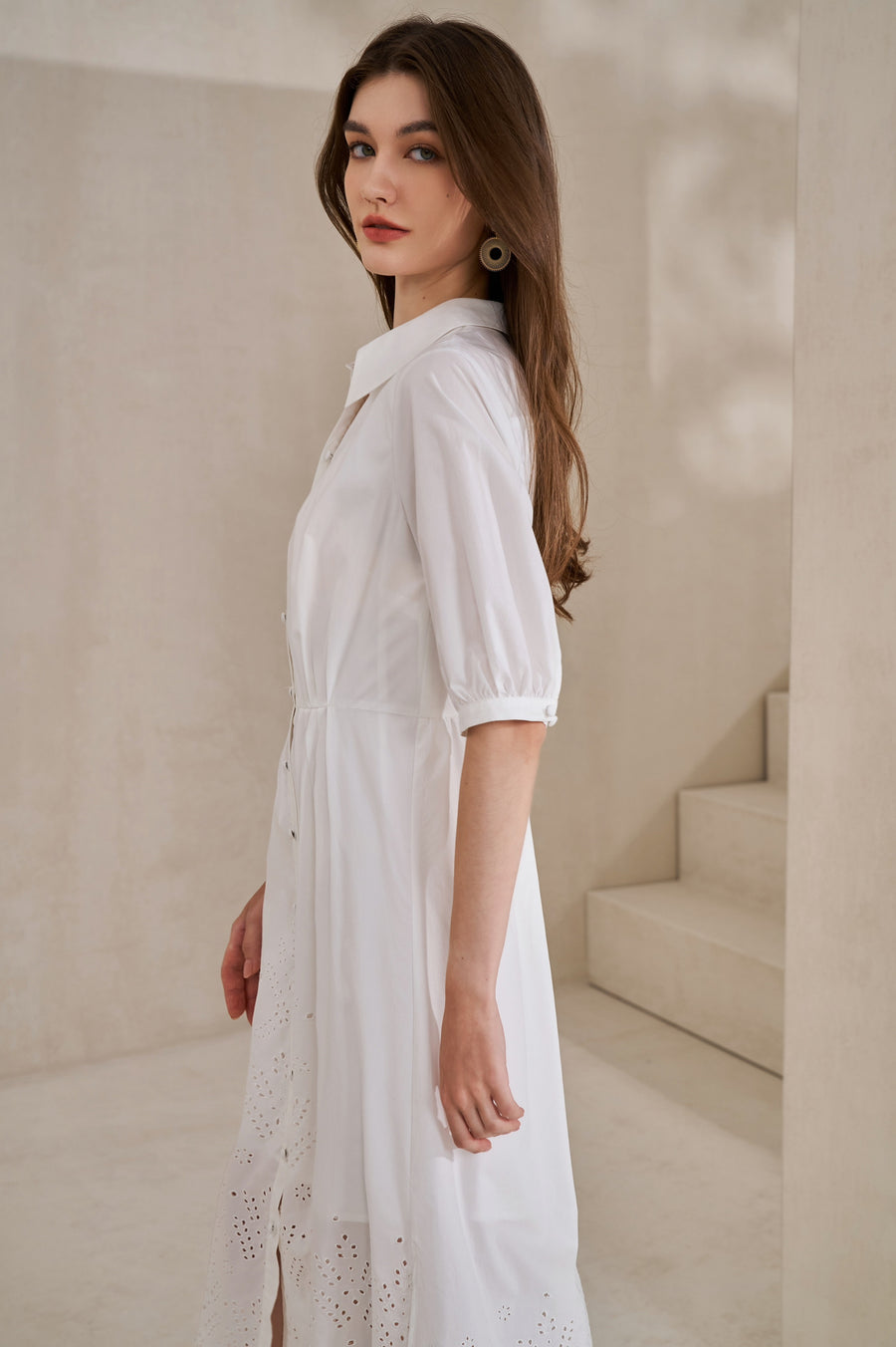 GDS Raven Tencel Long Dress | White DRESSES 10 12 14 16 8 GDS L M S WHITE XL XS