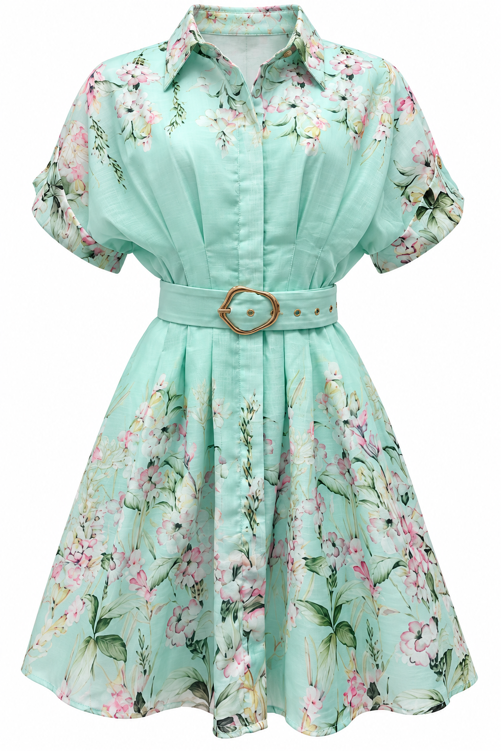 Marnie  Short  Dress | Mint  Floral