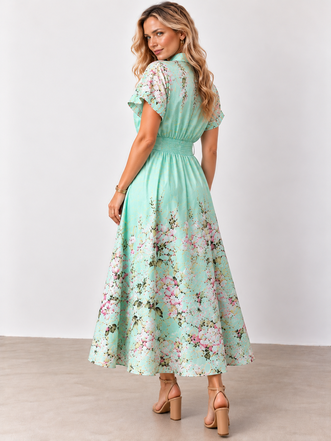 Marnie  Dress | Mint  Floral