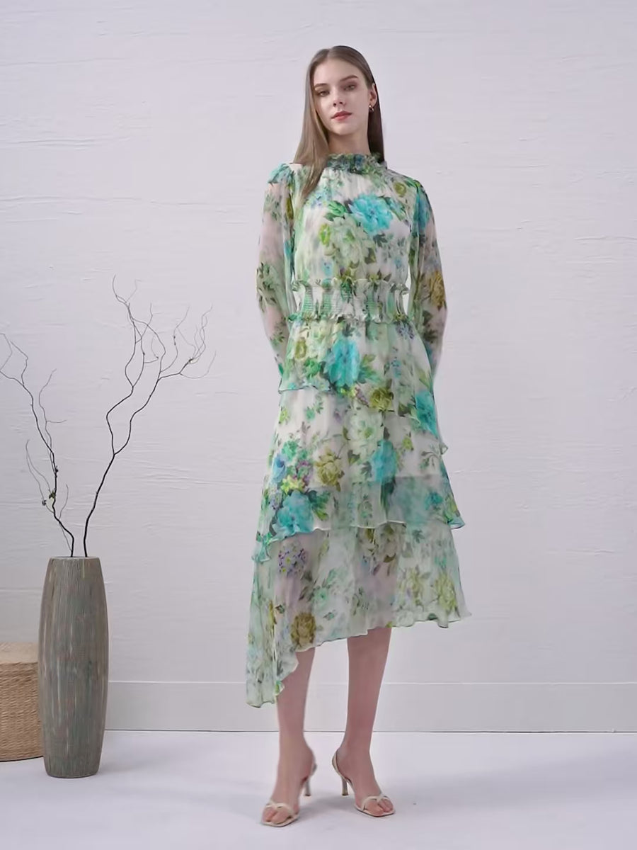 GDS Rosie Silk Dress | Print