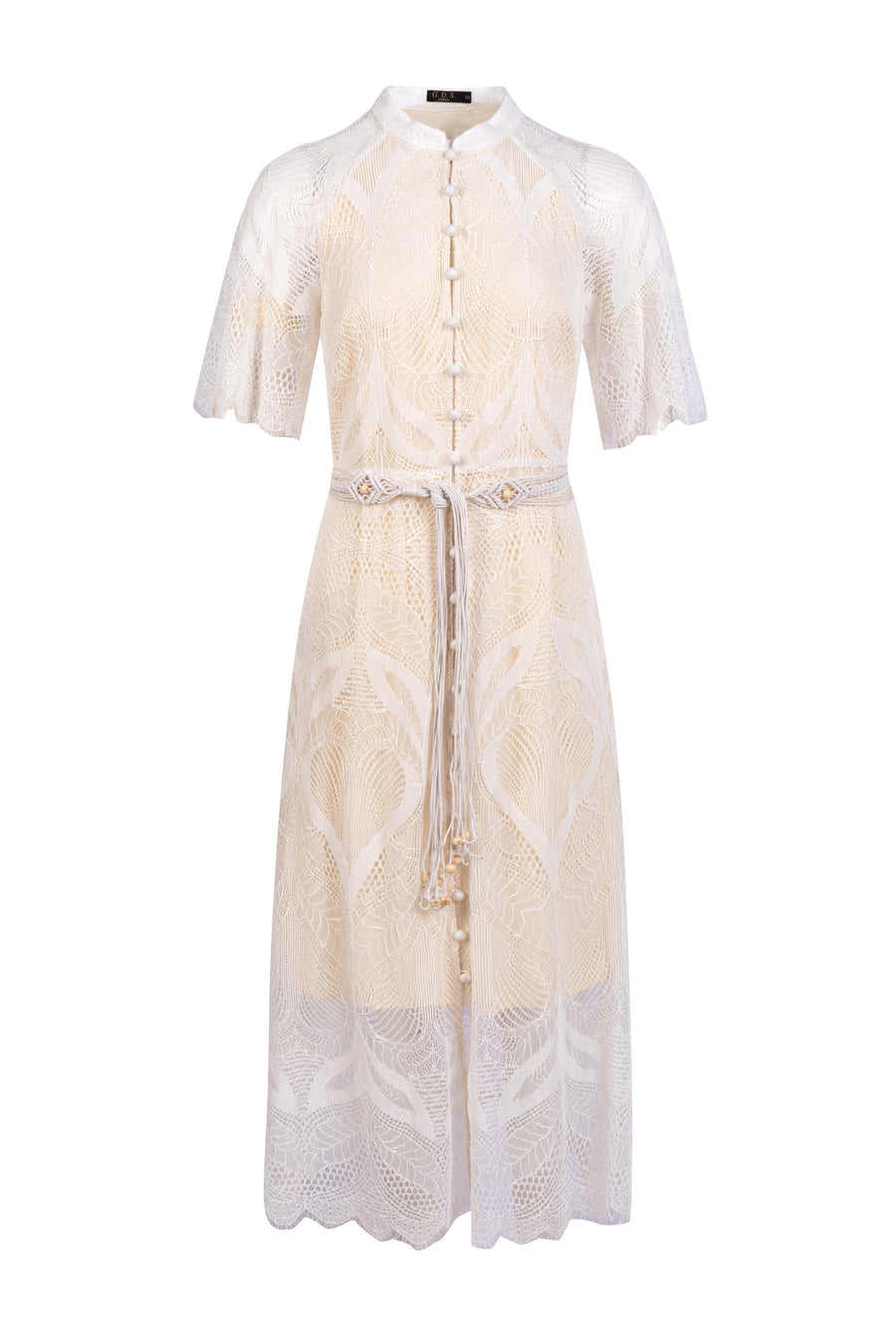 GDS Lilou Lace Long Dress | White Catch ESS22 GDS L M S SALE WHITE XL XS