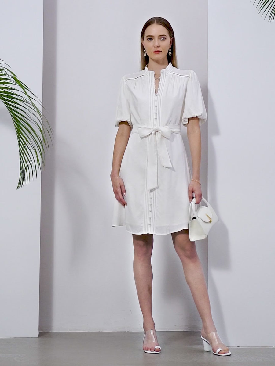 GDS Lucile Short Dress | White