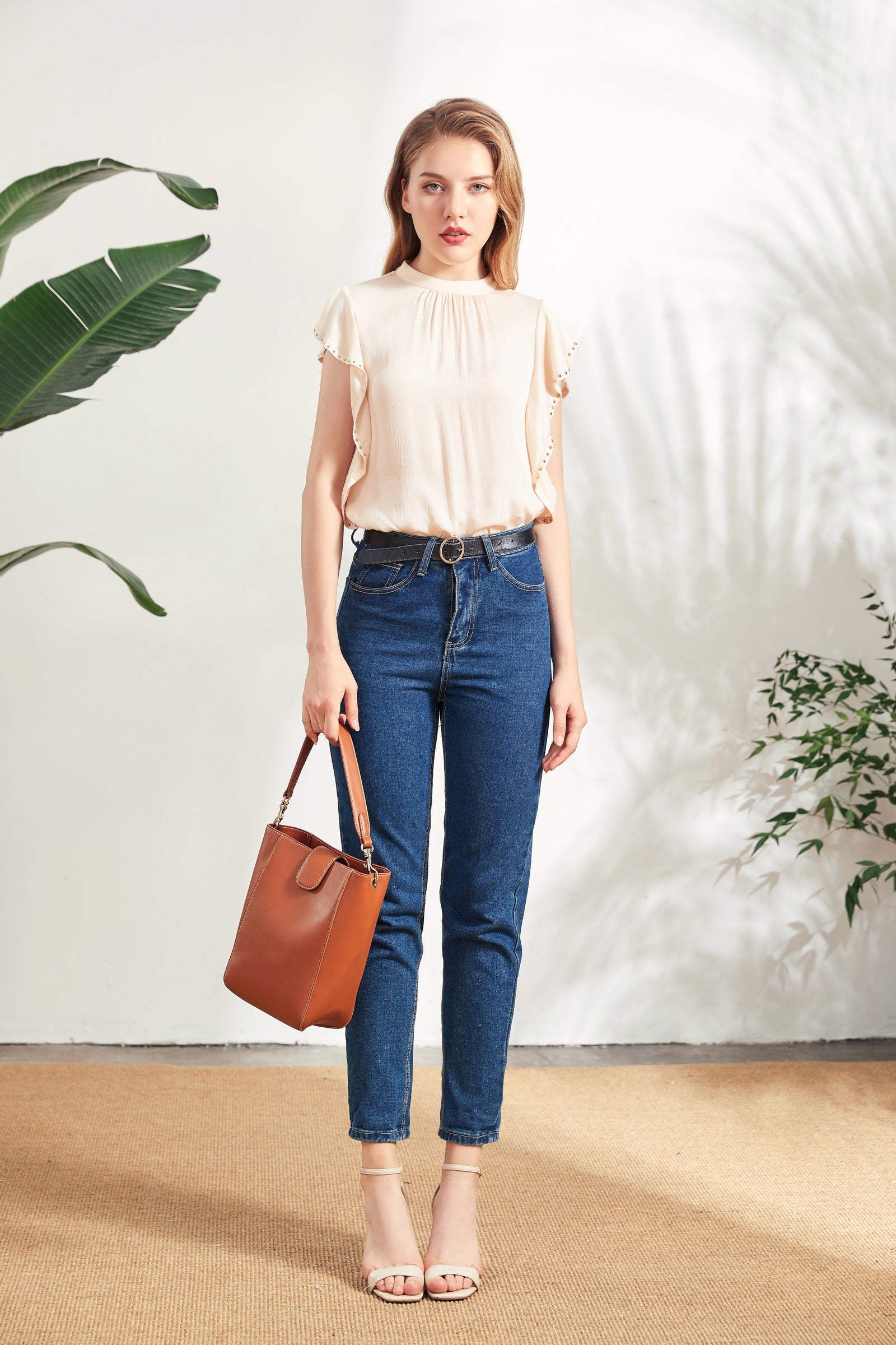 GDS Tahari Blouse | Blush BEIGE L M S SALE 40 % XS