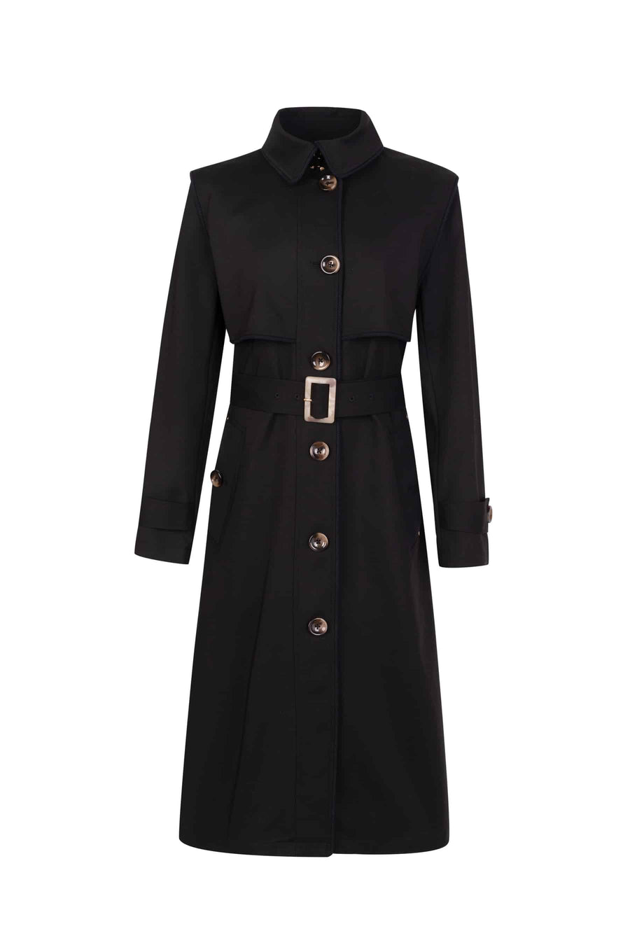 GDS Macy Trench Coat | Black COAT autumn-winter BLACK BS Catch GDS JACKETS L M S SALE 40 % WORK XL XS