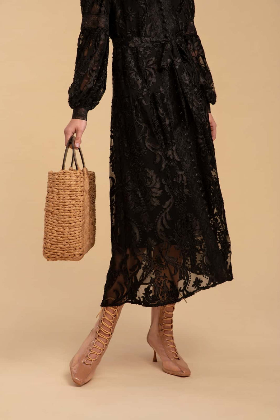 GDS Yvette Dress | Black DRESSES BLACK BRUNCH Catch DRESSES GDS L LACE M S SPRING-SUMMER WORK XS