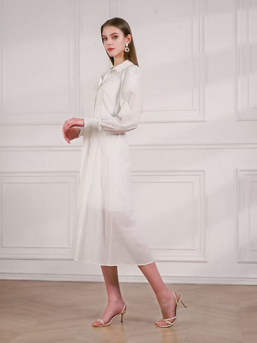 GDS Camille Dress | White